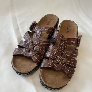 Womens Leather Sandals (Clarks) - 9